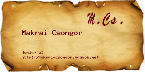 Makrai Csongor névjegykártya
